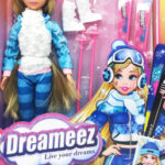 Dreameez Ski Set s lutkom