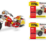 Rasklopivi metalni motor od 450 delova