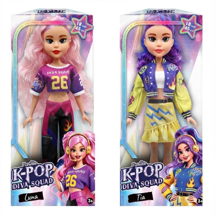 Velike K-Pop lutke Luna i Tia 45 cm