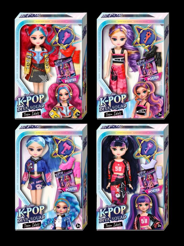 K-Pop Diva Squad Teen lutka 24 cm