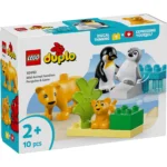 LEGO® DUPLO 10442 Porodice divljih životinja: pingvini i lavovi