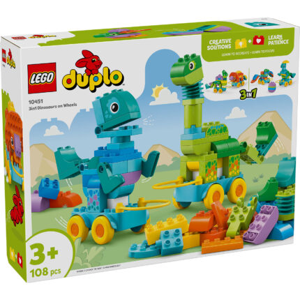 LEGO® DUPLO 10451 3u1 Dinosaurusi na točkovima