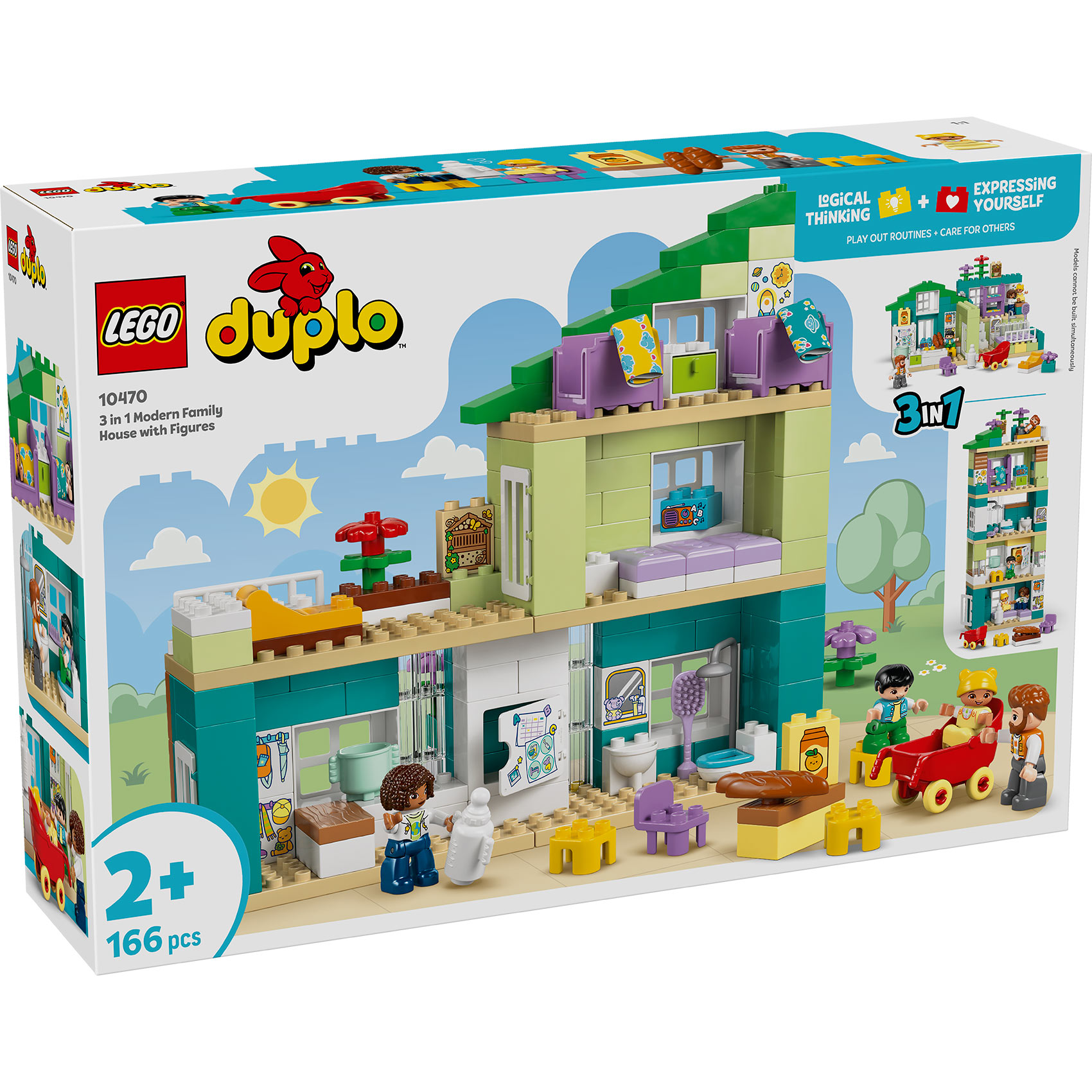 LEGO® DUPLO 10470 3 u 1 Savremena porodična kuća sa figurama LEGO® DUPLO 10470 3 u 1 Savremena porodična kuća sa figurama