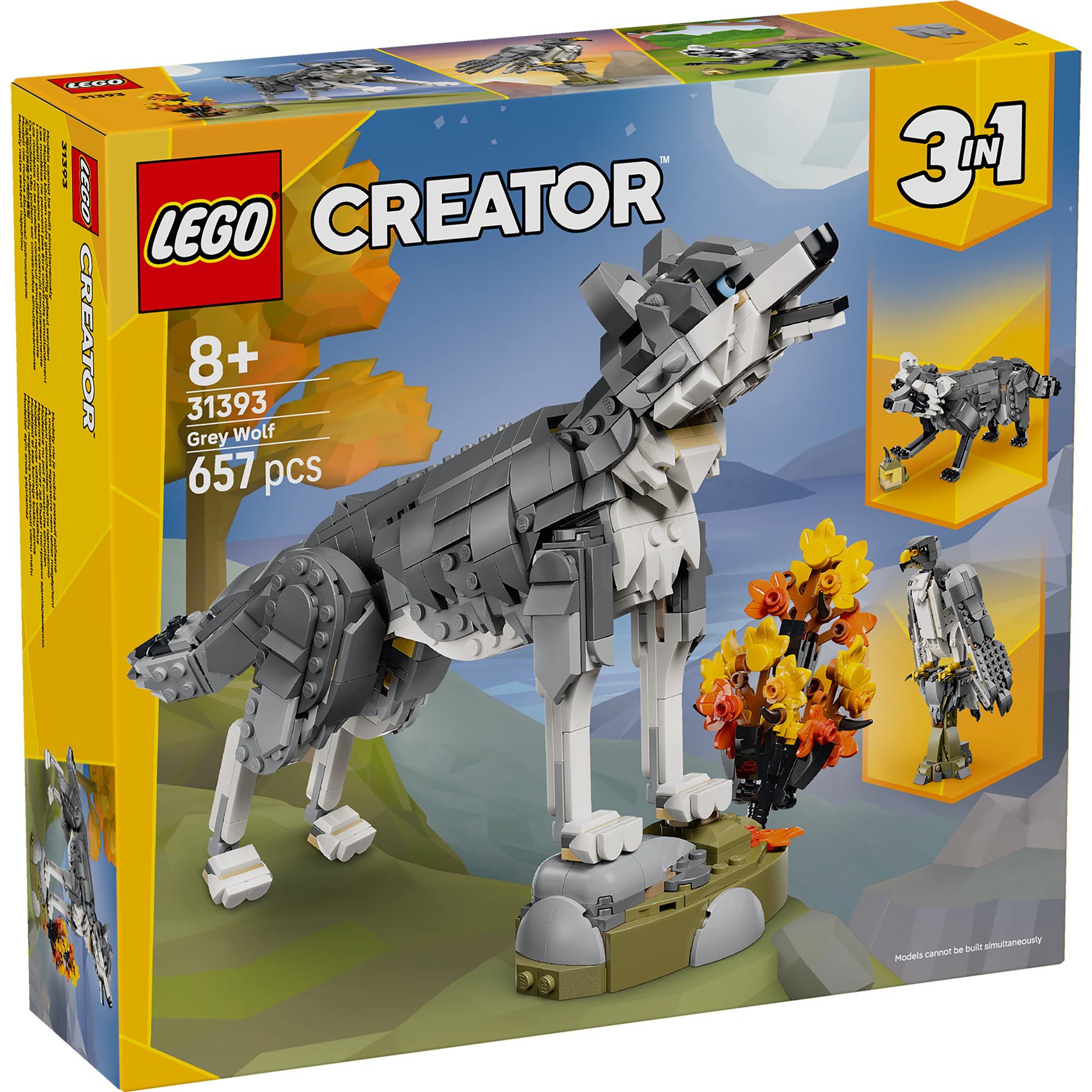 LEGO® Creator 3u1 31393 Šumske životinje: Sivi vuk LEGO® Creator 3u1 31393 Šumske životinje: Sivi vuk