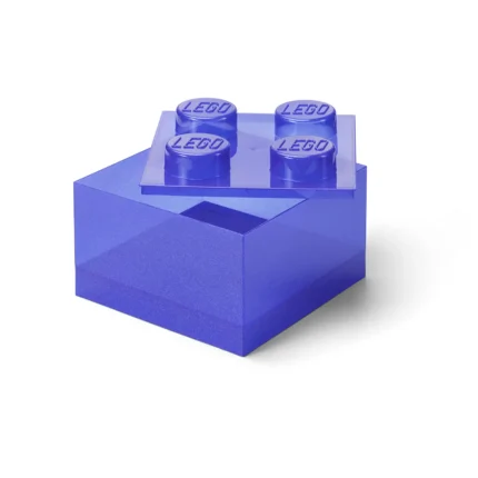 LEGO® kutija za odlaganje sa poklopcem (4): Svetlucava ljubičasta