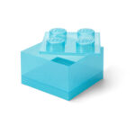 LEGO® kutija za odlaganje sa poklopcem (4): Svetlucavo svetlo plava