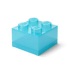 LEGO® kutija za odlaganje sa poklopcem (4): Svetlucavo svetlo plava