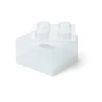LEGO® kutija za odlaganje sa poklopcem (4): Svetlucavo prozirna