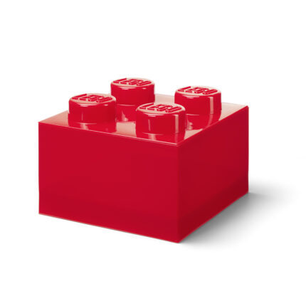LEGO® kutija za odlaganje sa poklopcem (4): Svetlucavo crvena