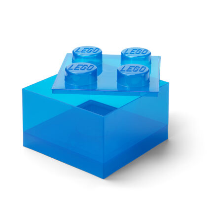 LEGO® kutija za odlaganje sa poklopcem (4): Svetlucavo plava