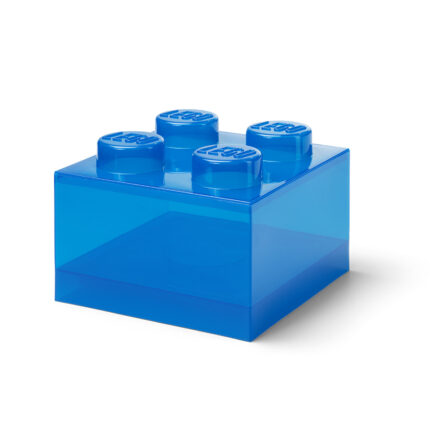 LEGO® kutija za odlaganje sa poklopcem (4): Svetlucavo plava