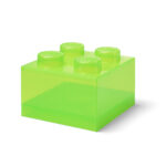 LEGO® kutija za odlaganje sa poklopcem (4): Svetlucavo svetlo zelena