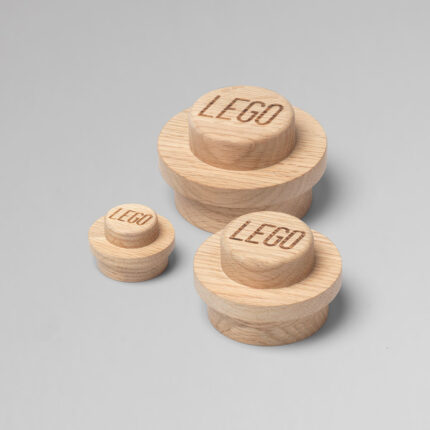 LEGO® drvene kuke za kačenje od hrastovine, set 3 kom