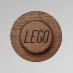 LEGO® drvene kuke za kačenje od obojene hrastovine, set 3 kom