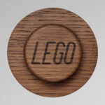 LEGO® drvene kuke za kačenje od obojene hrastovine, set 3 kom