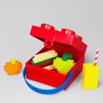 LEGO® kutija za užinu sa ručkom: Crvena