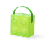 LEGO® kutija za užinu sa ručkom: Prozirno zelena