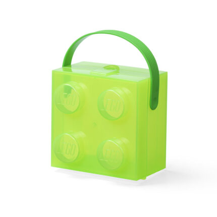 LEGO® kutija za užinu sa ručkom: Prozirno zelena