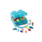 LEGO® kutija za užinu sa ručkom: Prozirno svetlo plava