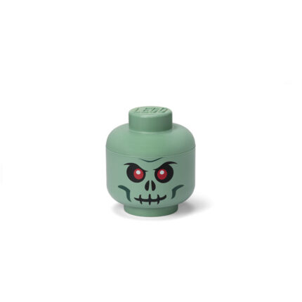 LEGO® glava za odlaganje (mala): Zeleni skeleton