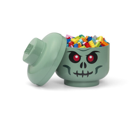 LEGO® glava za odlaganje (velika): Zeleni skeleton