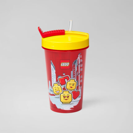 LEGO® čaša sa poklopcem i slamkom: Devojčica