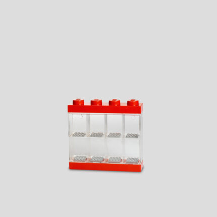 LEGO® izložbena polica za 8 minifigura: Crvena