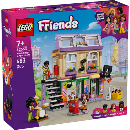 LEGO® Friends 42653 Muzička prodavnica i stan