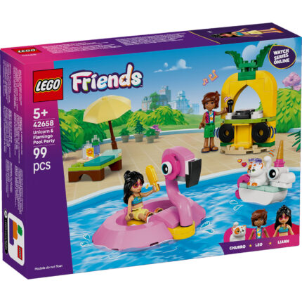 LEGO® Friends 42658 Zabava na bazenu s jednorogom i flamingom