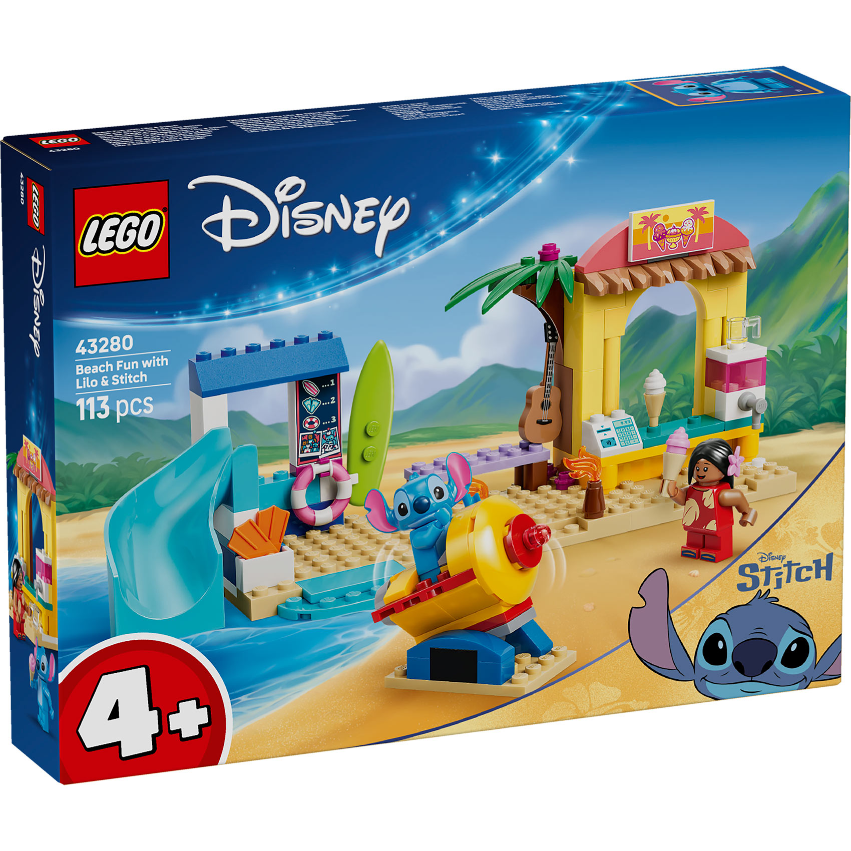 LEGO® Disney 43280 Zabava na plaži sa Lilo i Stičom LEGO® Disney 43280 Zabava na plaži sa Lilo i Stičom