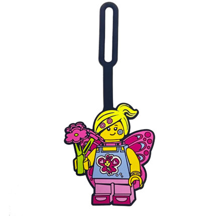 LEGO® etiketa za torbu: Devojčica u kostimu leptira
