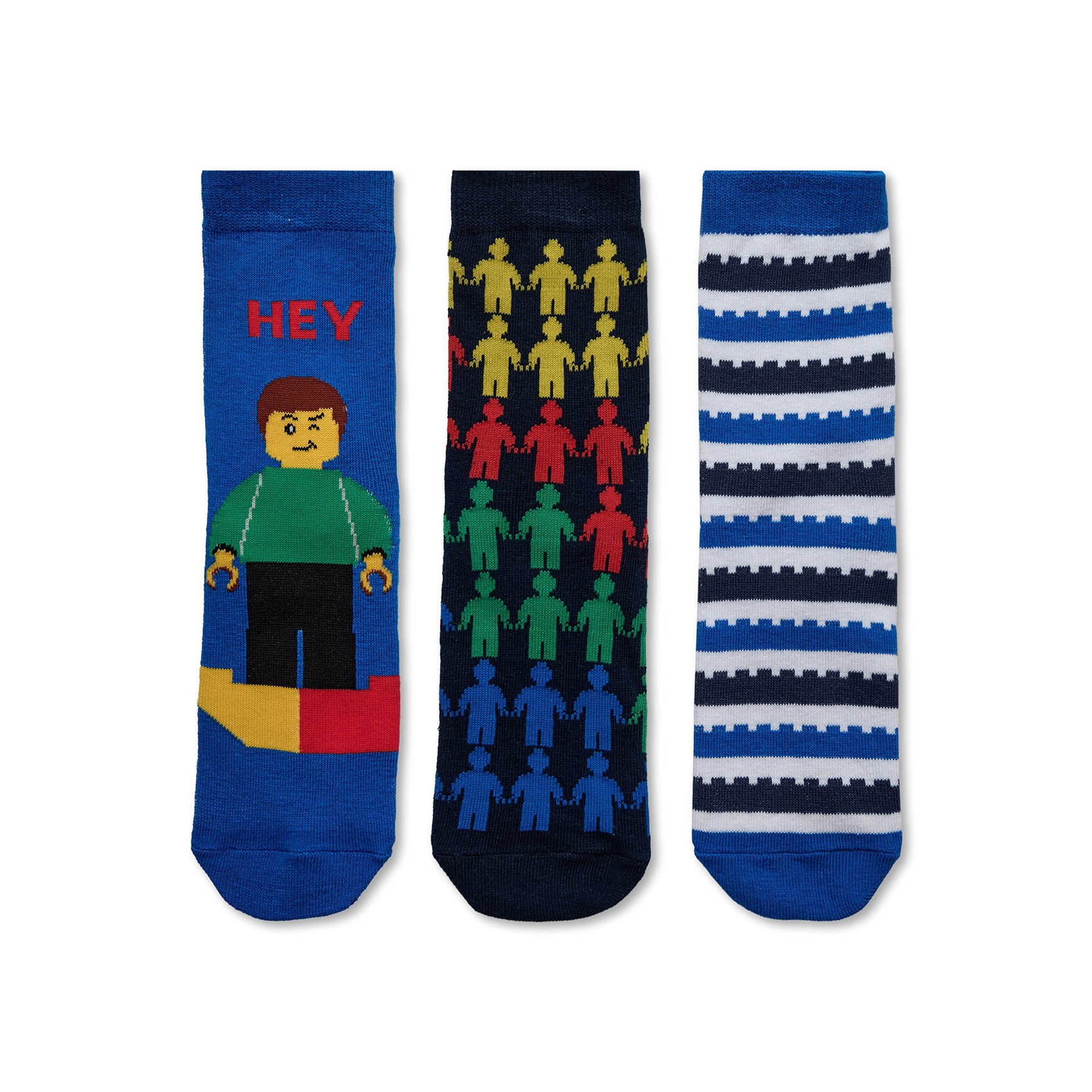 LEGO® Iconic čarape, set 3 kom, teget LEGO® Iconic čarape, set 3 kom, teget