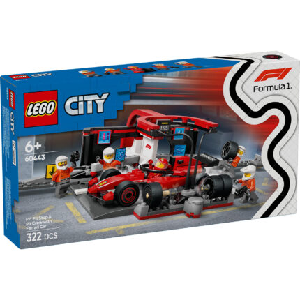 LEGO® City 60443 F1® pitstop i ekipa sa Ferrari formulom