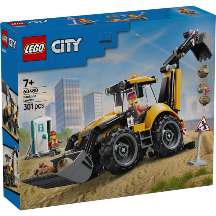 LEGO® City 60480 Žuti bager-utovarivač