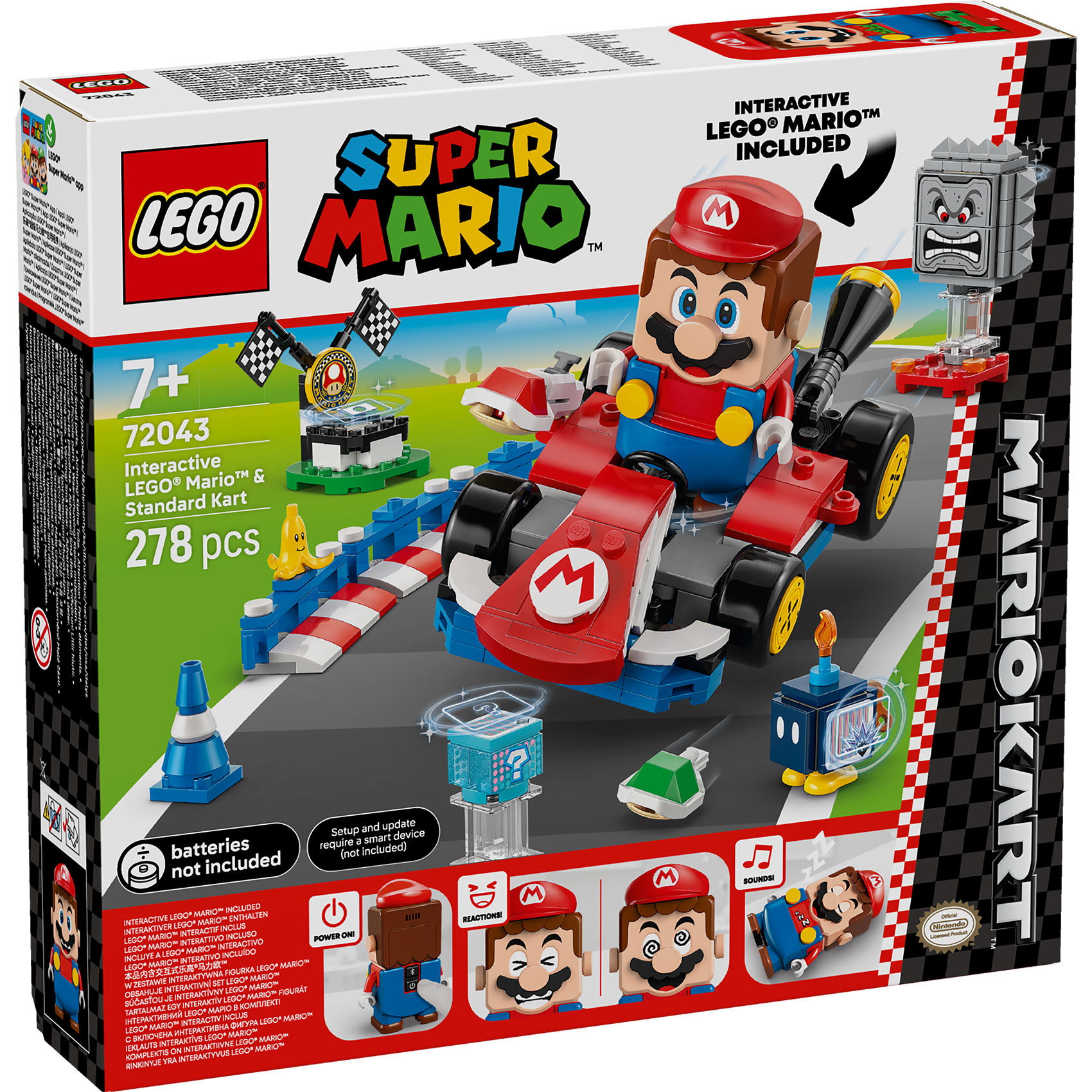 LEGO® Super Mario 72043 Mario Kart™: Interaktivni LEGO® Mario™ i standardni karting LEGO® Super Mario 72043 Mario Kart™: Interaktivni LEGO® Mario™ i standardni karting