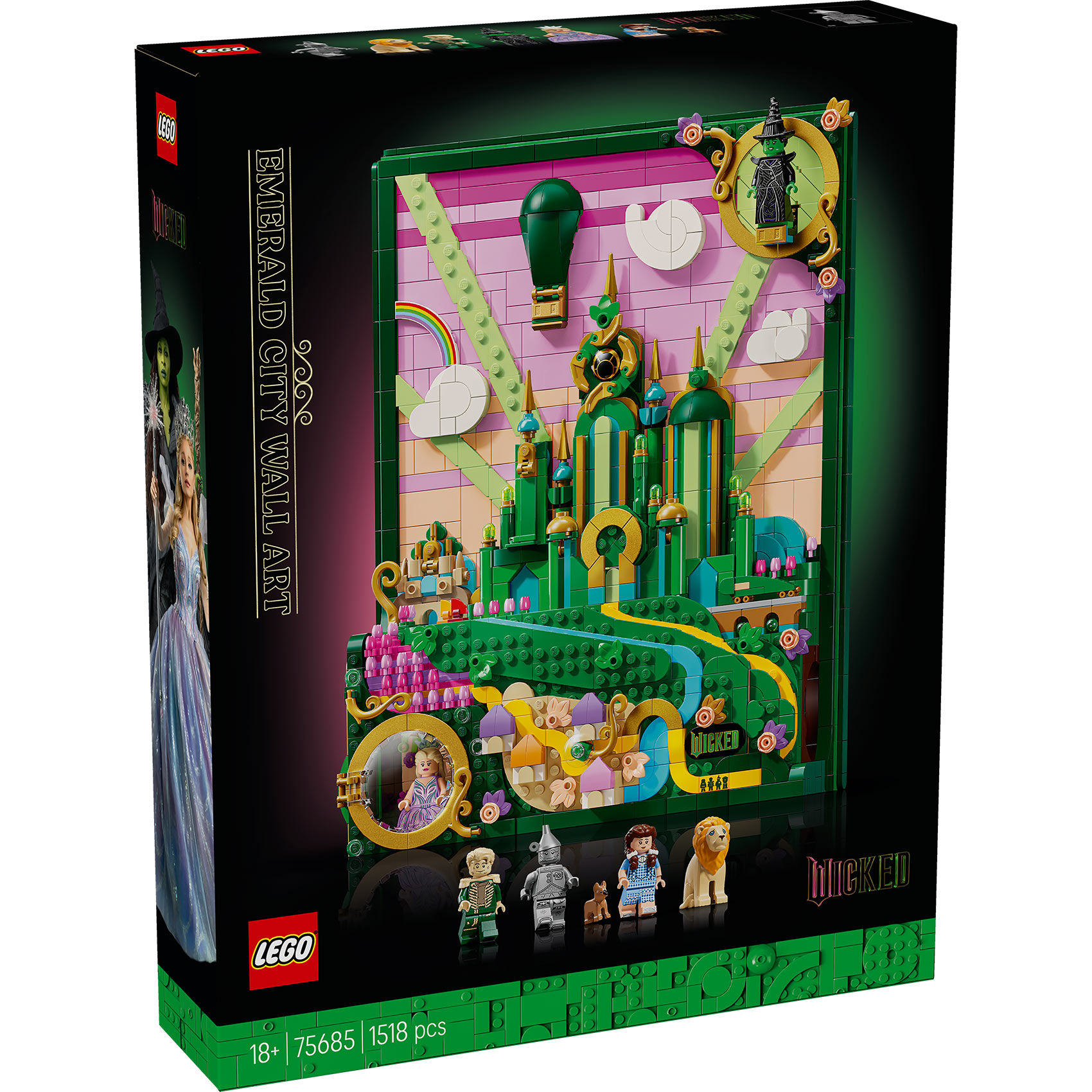 LEGO® Wicked 75685 Emerald Siti – zidno umetničko delo LEGO® Wicked 75685 Emerald Siti – zidno umetničko delo