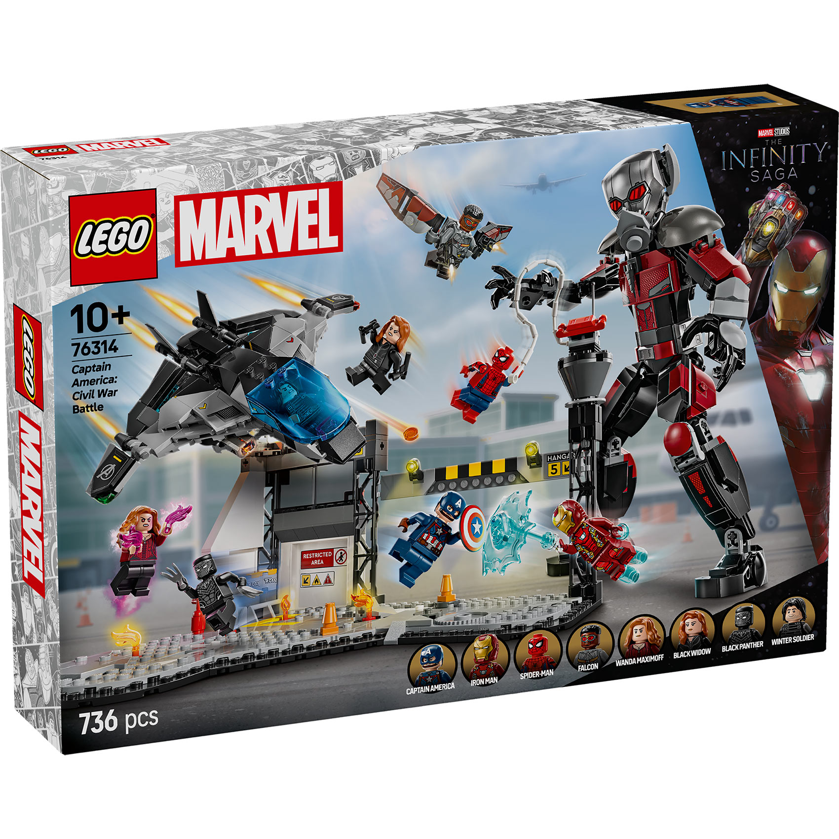 LEGO® Marvel 76314 Kapetan Amerika: Građanski rat – akciona bitka LEGO® Marvel 76314 Kapetan Amerika: Građanski rat – akciona bitka