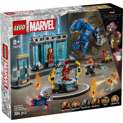 LEGO® Marvel 76315 Ajronmenova laboratorija: Dvorana oklopa
