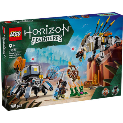 LEGO® 77037 Aloj i Varl protiv Šel-vokera i Sabljozubog