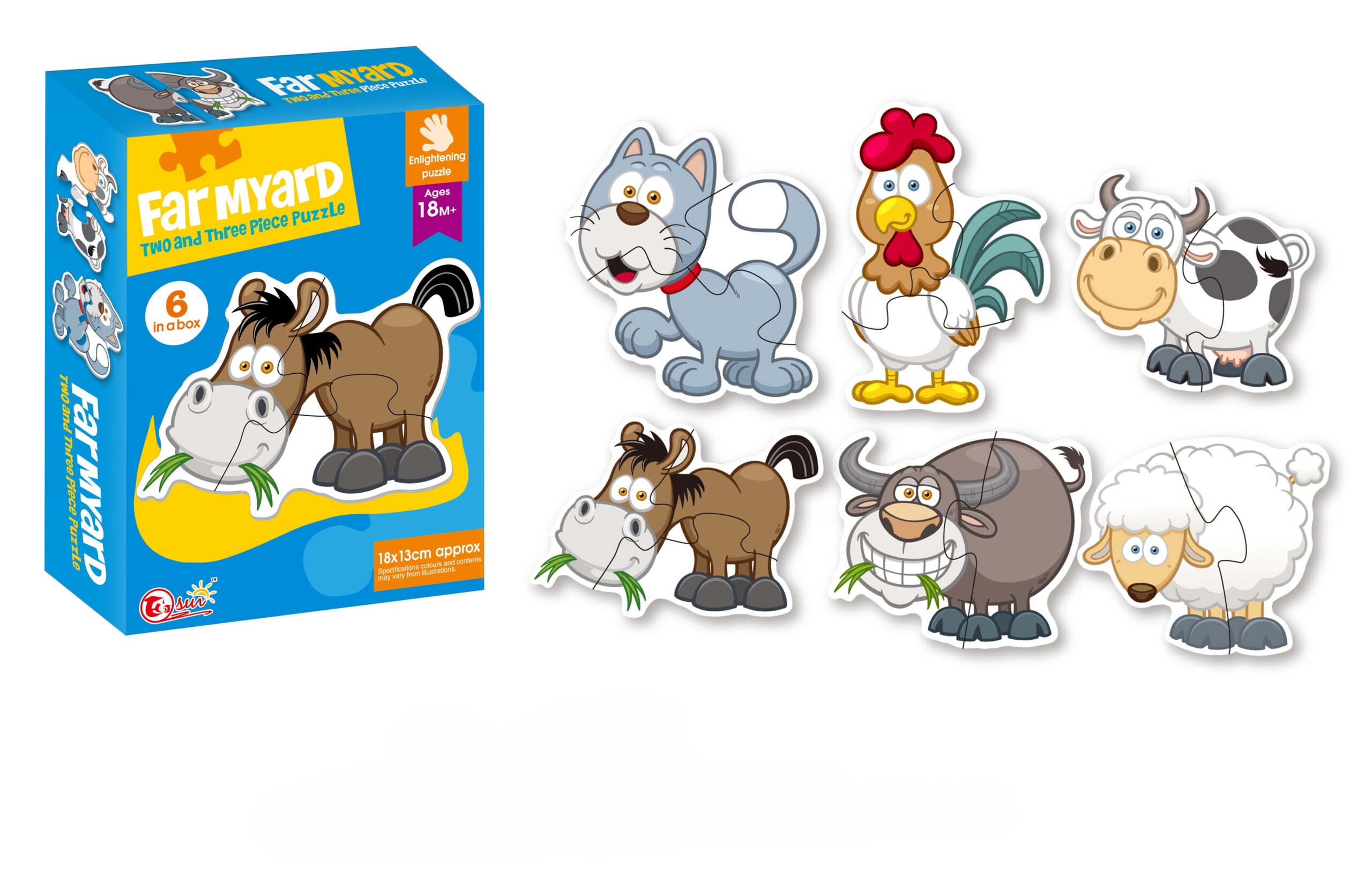 Puzzle domaće životinje – 6 delova Puzzle domaće životinje – 6 delova