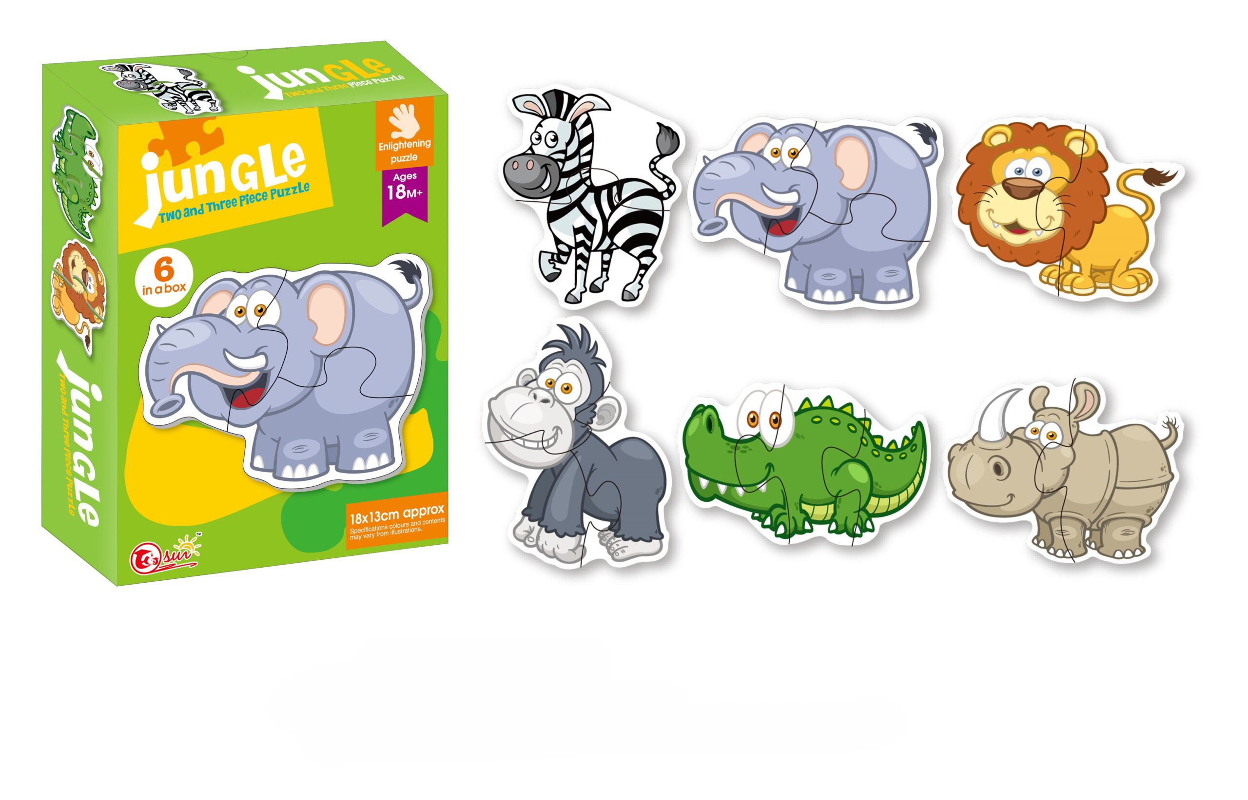 Puzzle džungla – 6 delova Puzzle džungla – 6 delova