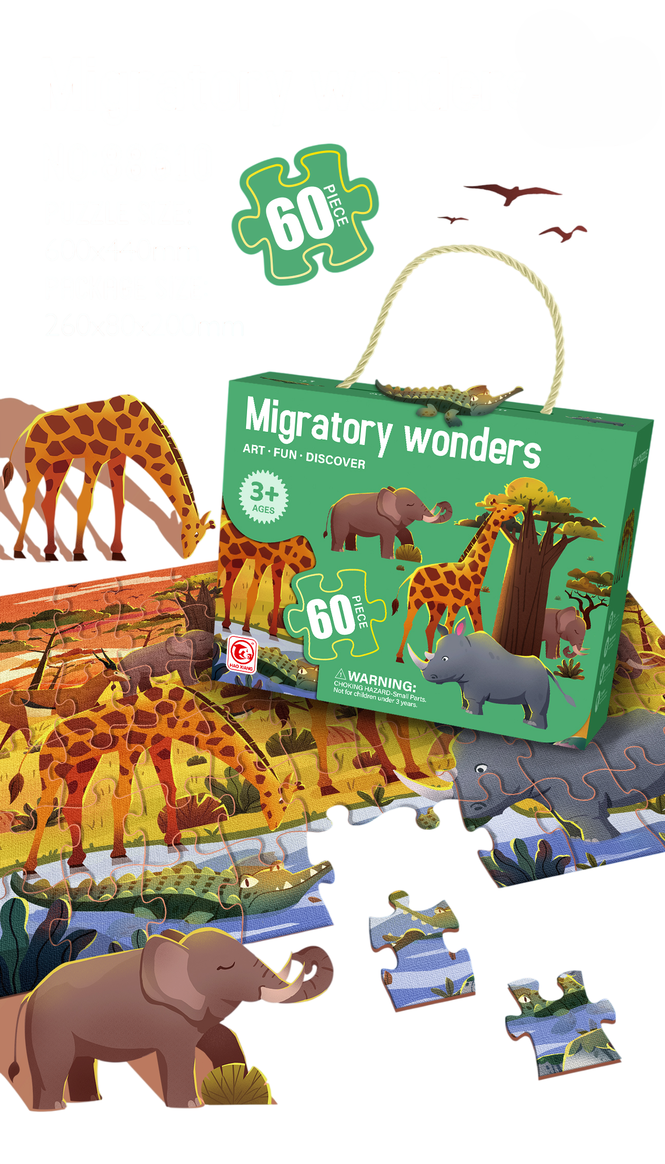 Puzzle divlje životinje – 60 delova Puzzle divlje životinje – 60 delova