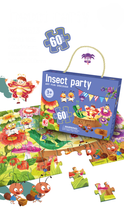 Puzzle insekti – 60 delova