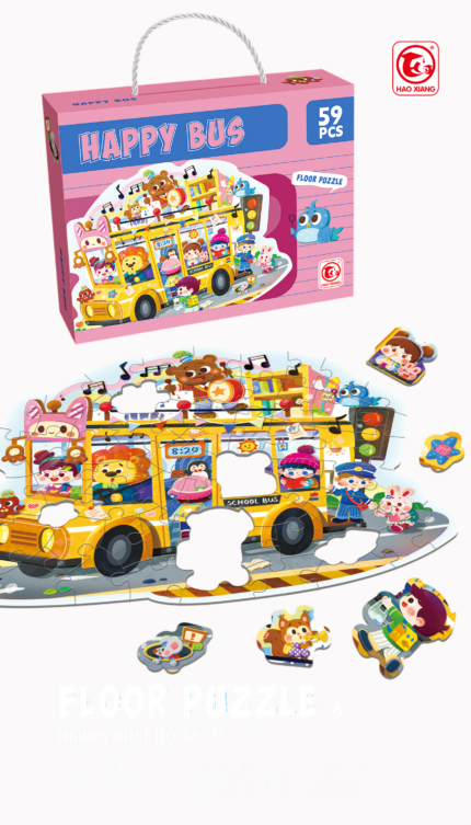 Puzzle srećan autobus – 59 delova