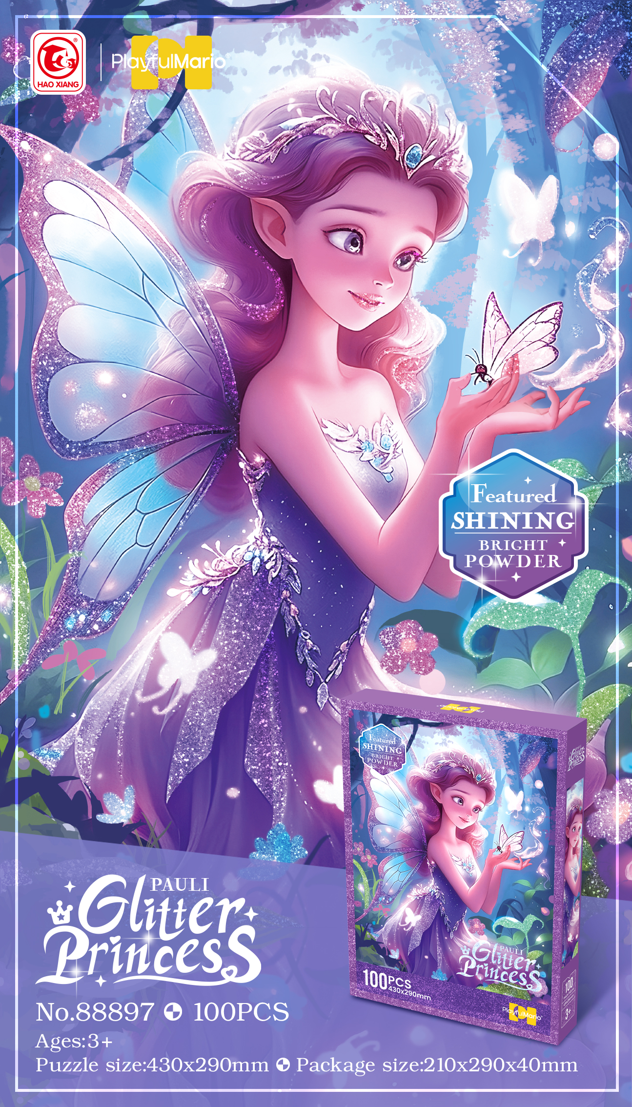Puzzle svetlucave – princeza – 100 delova Puzzle svetlucave – princeza – 100 delova
