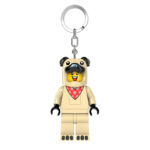 LEGO® Minifigure privezak za ključeve sa svetlom: Tip u kostimu mopsa