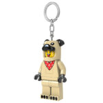 LEGO® Minifigure privezak za ključeve sa svetlom: Tip u kostimu mopsa