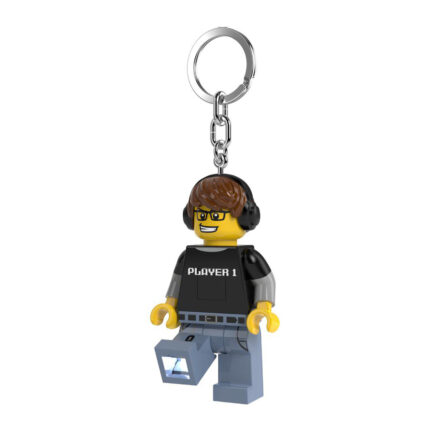 LEGO® Minifigure privezak za ključeve sa svetlom: Gejmer