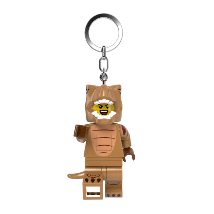 LEGO® Minifigure privezak za ključeve sa svetlom: Tip u kostimu ti-reksa