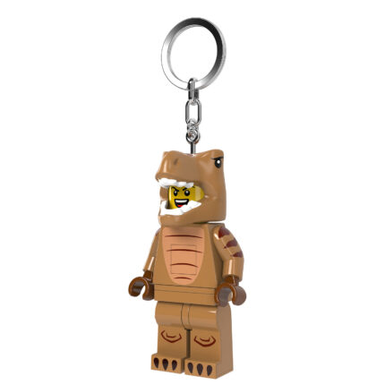 LEGO® Minifigure privezak za ključeve sa svetlom: Tip u kostimu ti-reksa